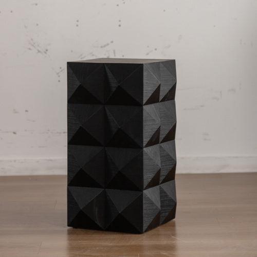 24" Height Three-dimensional Embossed Pattern Design Retro Coffee Table MDF Retro Furniture - Sweatfully