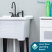 Tehila Black Finish Gooseneck Faucet with Side Sprayer - Sweatfully