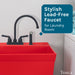 Tehila Black Finish Gooseneck Faucet with Side Sprayer - Sweatfully