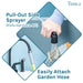Tehila Black Finish Gooseneck Faucet with Side Sprayer - Sweatfully