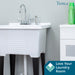 Tehila Chrome Finish Gooseneck Faucet with Side Sprayer - Sweatfully