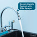 Tehila Chrome Finish Gooseneck Faucet with Side Sprayer - Sweatfully
