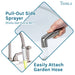 Tehila Stainless Steel Finish Gooseneck Faucet with Side Sprayer - Sweatfully