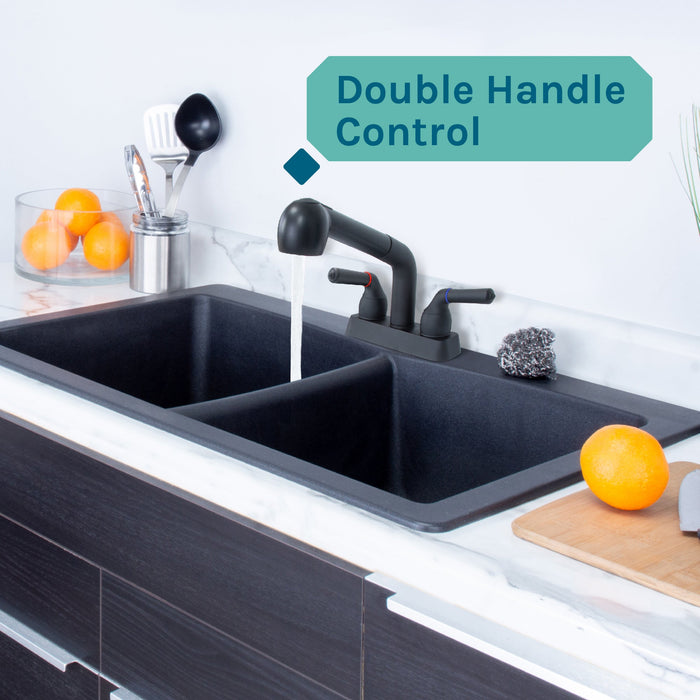 Tehila Black Finish Pull-Out Faucet - Sweatfully