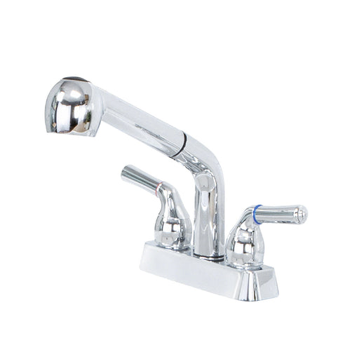 Tehila Chrome Finish Pull-Out Faucet - Sweatfully