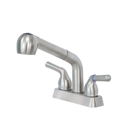 Tehila Stainless Steel Finish Pull-Out Faucet - Sweatfully
