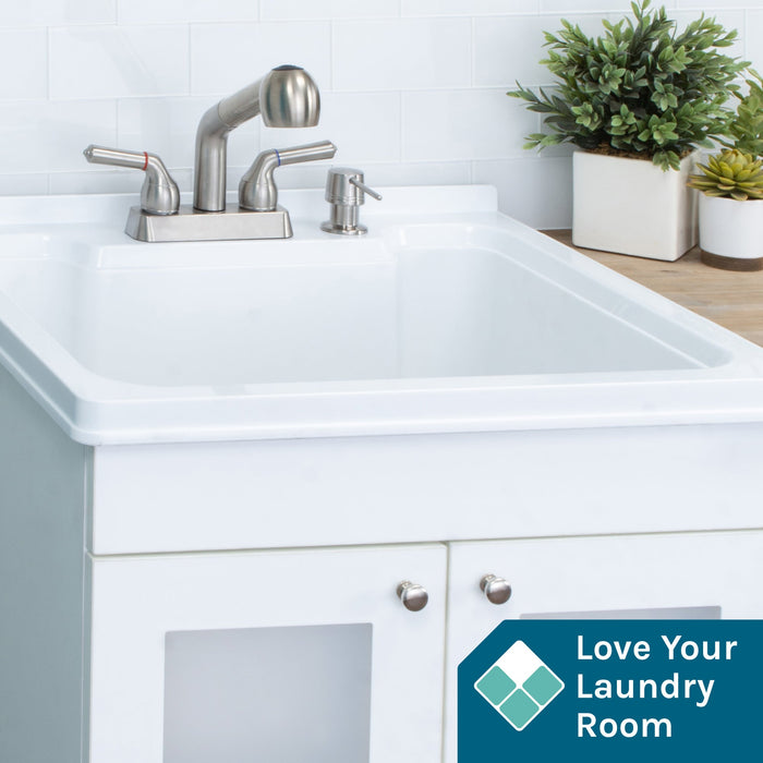 Tehila Stainless Steel Finish Pull-Out Faucet - Sweatfully