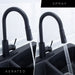 Tehila Black Finish High-Arc Pull-Down Faucet - Sweatfully