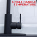 Tehila Black Finish High-Arc Pull-Down Faucet - Sweatfully