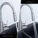 Tehila Stainless Steel Finish High-Arc Pull-Down Faucet - Sweatfully