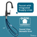 Tehila Black Finish Low Profile Pull-Down Faucet - Sweatfully