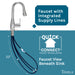 Tehila Chrome Finish Low Profile Pull-Down Faucet - Sweatfully