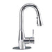 Tehila Chrome Finish Low Profile Pull-Down Faucet - Sweatfully
