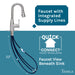 Tehila Stainless Steel Finish Low Profile Pull-Down Faucet - Sweatfully
