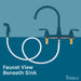 Tehila Black Finish Wide-set Gooseneck Faucet with Side Sprayer - Sweatfully
