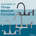 Tehila Chrome Finish Wide-set Gooseneck Faucet with Side Sprayer - Sweatfully