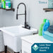 Tehila Black Finish High Arc Coil Pull-Down Faucet - Sweatfully