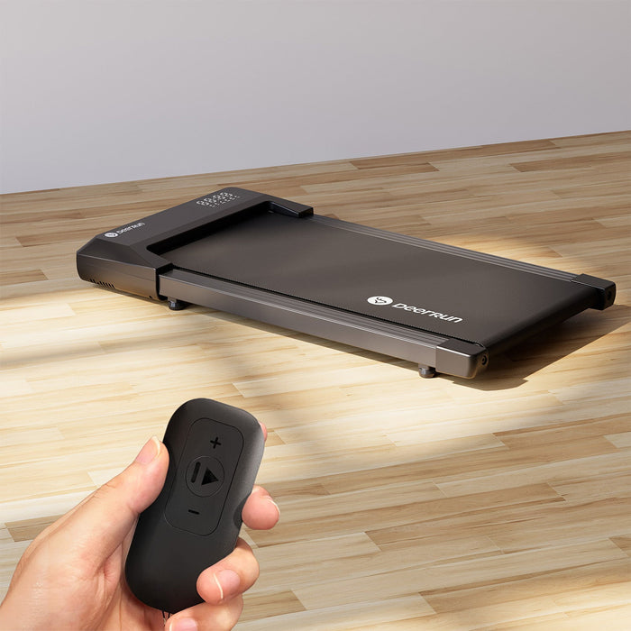 DeerRun Q1 Urban Mini Under-Desk Treadmill with Remote Control - Sweatfully