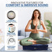 Vibroacoustic Therapy Zafu Meditation Cushion bundle with custom amplifier - Sweatfully