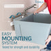 Tehila Standard Wall-Mounted Grey Utility Sink with Stainless Steel Finish Pull-Out Faucet - Sweatfully