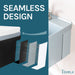 Tehila Standard Wall-Mounted Grey Utility Sink with Stainless Steel Finish Pull-Out Faucet - Sweatfully