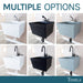Tehila Standard Wall-Mounted Black Utility Sink, No Supply Lines - Sweatfully