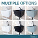 Tehila Standard Wall-Mounted White Utility Sink, No Supply Lines - Sweatfully