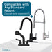 Tehila Standard Wall-Mounted White Utility Sink, No Supply Lines - Sweatfully