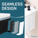 Tehila Standard Wall-Mounted White Utility Sink with Black Finish Pull-Down Faucet - Sweatfully