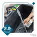 Tehila Basics Freestanding Black Utility Sink with Black Finish Dual Handle Utility Faucet - Sweatfully