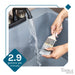Tehila Basics Freestanding Grey Utility Sink with Black Finish Dual Handle Utility Faucet - Sweatfully