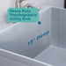 Tehila Standard Freestanding Grey Utility Sink with Stainless Steel Finish Pull-Out Faucet - Sweatfully