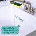 Tehila Standard Freestanding White Utility Sink with Stainless Steel Finish Pull-Out Faucet - Sweatfully