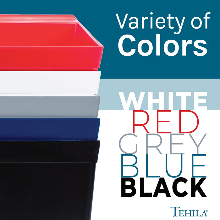 Tehila Standard Freestanding White Utility Sink with Black Legs, No Supply Lines - Sweatfully