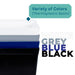 Tehila Standard Freestanding Blue Utility Sink with Black Legs, Water Supply Lines Included - Sweatfully