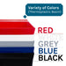 Tehila Standard Freestanding Red Utility Sink with Black Legs, Water Supply Lines Included - Sweatfully