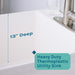 Tehila Standard Freestanding White Utility Sink with Stainless Steel Finish High-Arc Pull-Down Faucet - Sweatfully