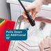 Tehila Standard Freestanding Red Utility Sink with Black Finish High-Arc Coil Pull-Down Faucet - Sweatfully