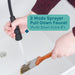 Tehila Standard Freestanding White Utility Sink with Black Finish High-Arc Coil Pull-Down Faucet - Sweatfully