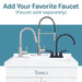 Tehila White Vanity Cabinet and White Utility Sink, No Supply Lines, No Strainer Basket - Sweatfully