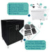 Tehila Black Vanity Cabinet and White Utility Sink with Chrome Finish Pull-Out Faucet - Sweatfully