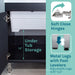 Tehila Black Vanity Cabinet and White Utility Sink with Stainless Steel Finish Pull-Out Faucet - Sweatfully
