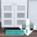 Tehila White Vanity Cabinet and White Utility Sink with Stainless Steel Finish High-Arc Pull-Down Faucet - Sweatfully