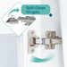 Tehila White Vanity Cabinet and White Utility Sink with Black Finish High-Arc Coil Pull-Down Faucet - Sweatfully