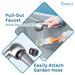 Tehila Space Saver Freestanding Grey Utility Sink with Stainless Steel Finish Pull-Out Faucet - Sweatfully
