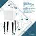 Tehila Space Saver Freestanding White Utility Sink with Chrome Finish Gooseneck Faucet and Side Sprayer - Sweatfully