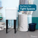 Tehila Space Saver Freestanding White Utility Sink - Sweatfully