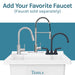 Tehila Luxe Freestanding White Utility Sink with Drainage Kit, No Supply Lines, No Strainer Basket - Sweatfully