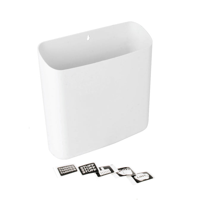 Large Magnetic Lint Bin (White) - Sweatfully