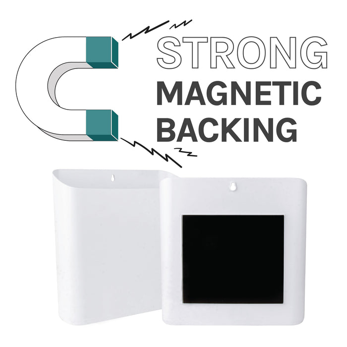 Large Magnetic Lint Bin (White) - Sweatfully